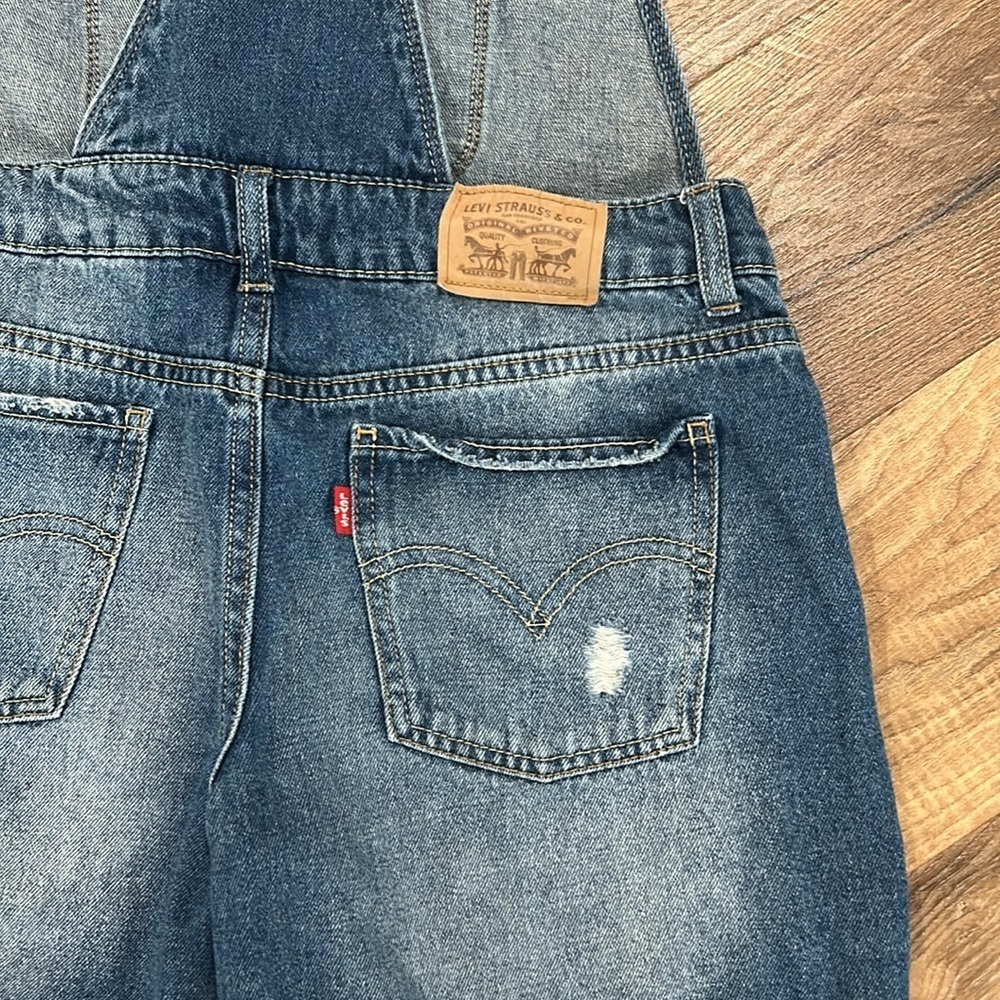 Levi’s Girls Denim Shortalls Size 16 Regular like new - Picture 8 of 12